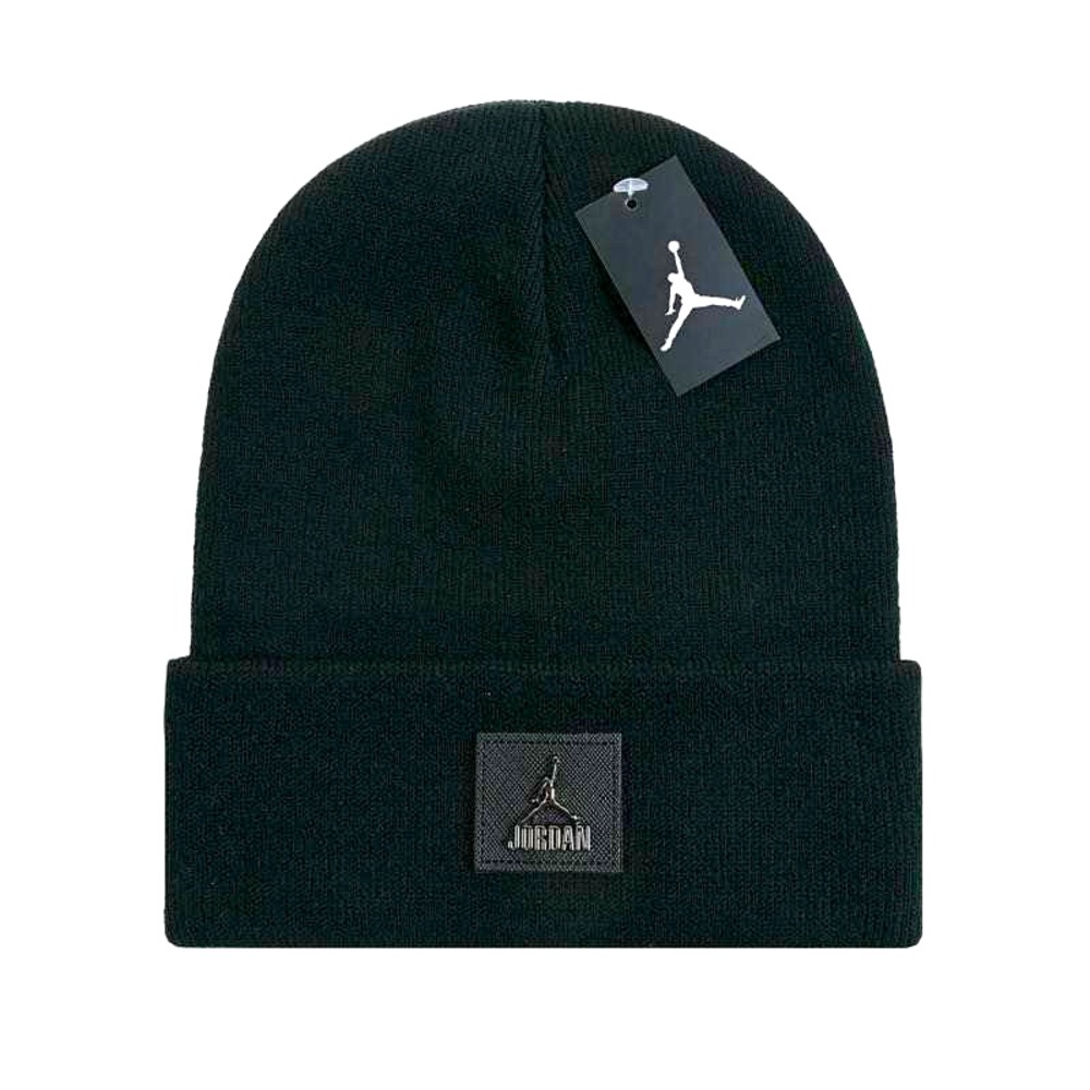 JORDAN Beanie UNISEX Black Jump Man Winter Knit ONE SIZE CUFFED Beanie NWT